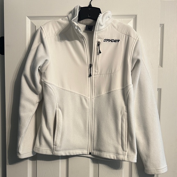 Spyder Cream Fleece Jacket - Picture 1 of 4